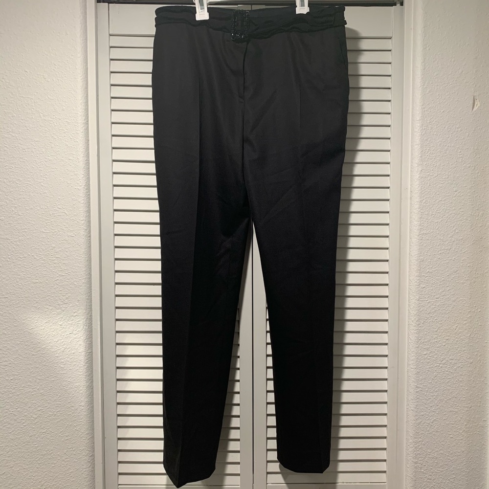 Prada women’s dress pants with beaded belt